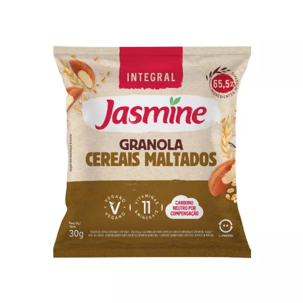 GRANOLA CEREAIS MALTADOS INTEGRAL JASMINE 600G (20X30G)
