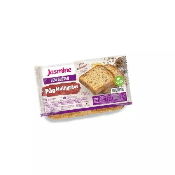 PAO MULTIGRAOS SEM GLUTEN JASMINE 350 G 