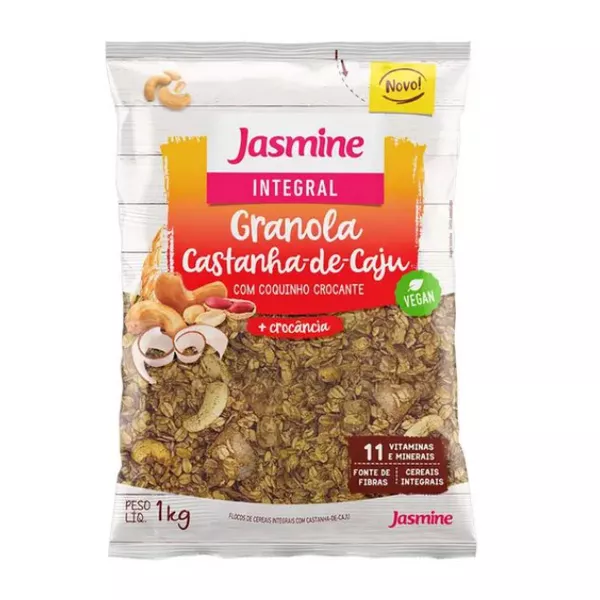 GRANOLA CASTANHA INTEGRAL JASMINE 1 KG 