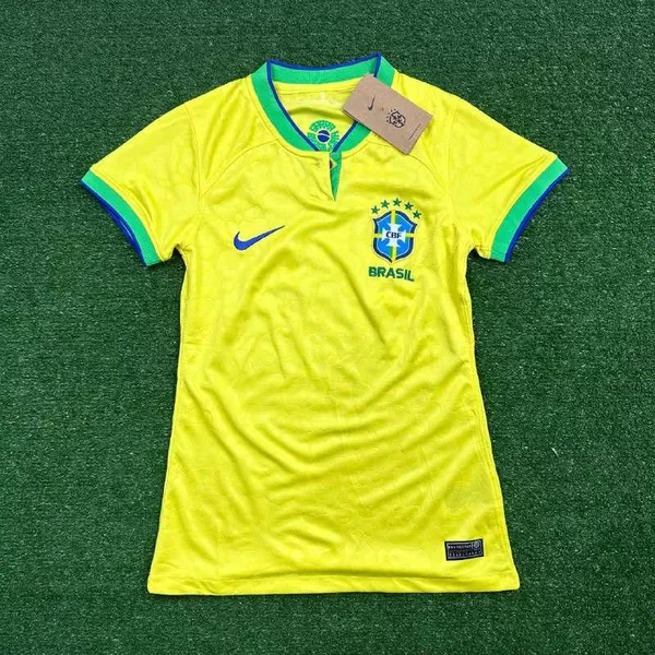 Copa Do Mundo De 2022 Do Brasil - Feminina Amarelo...