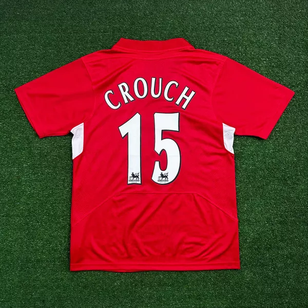 Camisa Retrô Liverpool Home I Crouch #15 - 2004/05...