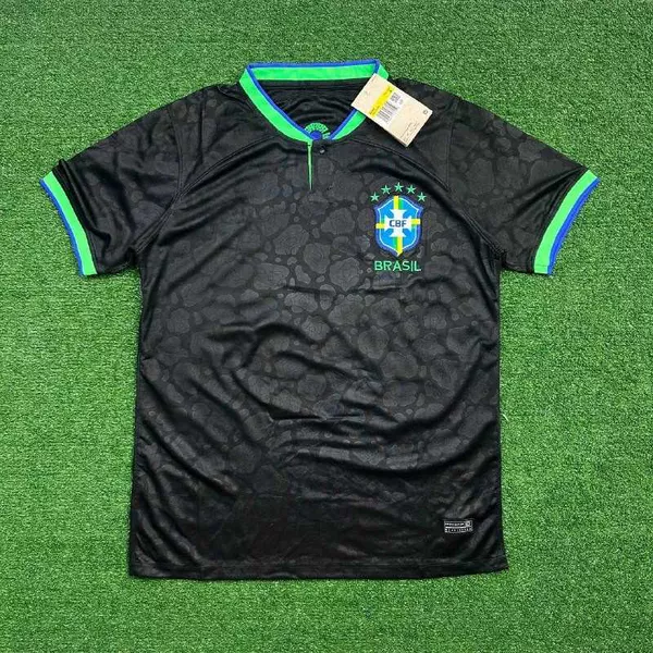 Camisa De Treino Brasil Preta Leopardo - Torcedor ...