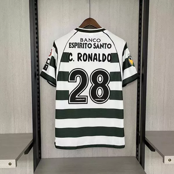 Camisa Retrô Sporting Portugal Cristiano Ronaldo 2...
