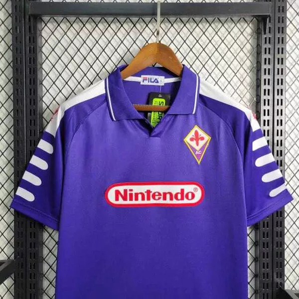 ウェア AC Fiorentina Rui Costa 10 Jersey Camisa Retro Fiorentina Home RUI COSTA 10 -98/99 | FUTCAMISA