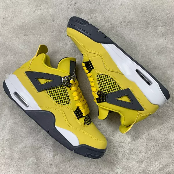 Tênis NK Air Jordan 4 - Amarelo Mostarda - NKJOR