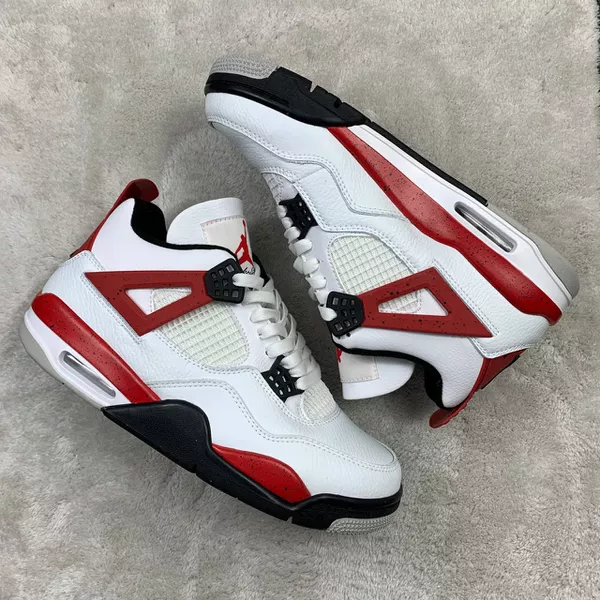 Tenis NK Air Jordan 4 - Branco/Vermelho - NKJ4A