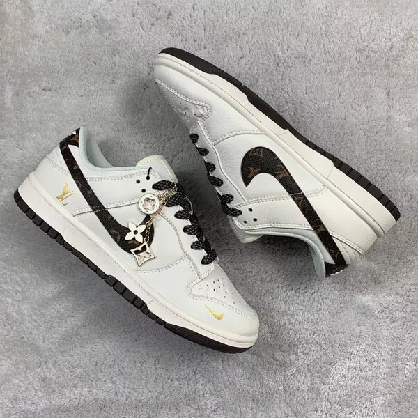 Tenis NK Dunk Low LV - Branco/Marrom - TNKDUNK