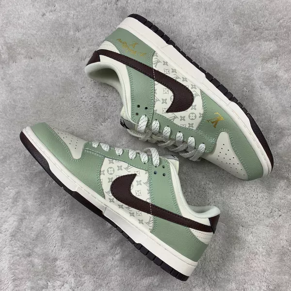 Tênis NK Dunk Low LV - Branco/Verde água - NKLVB
