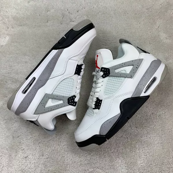 Tenis NK Air Jordan 4 - Branco/Cinza - T4AJB
