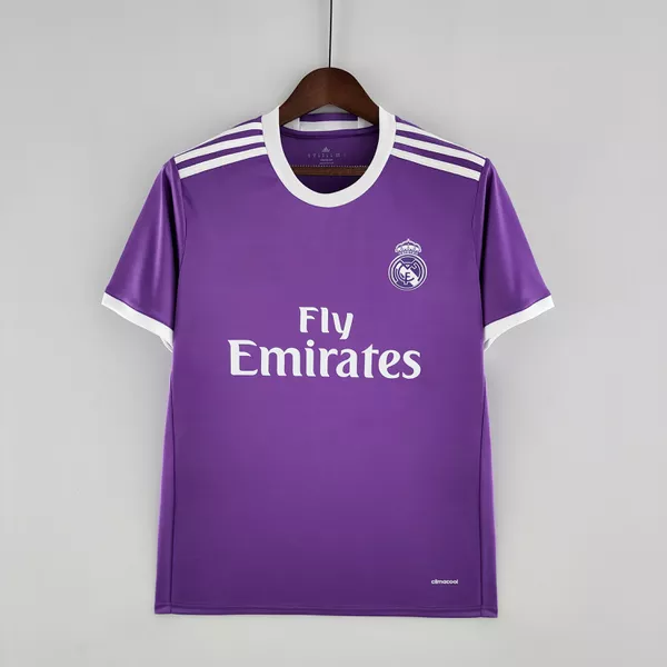 Camisa Retro Real Madrid 17/18 Away - Roxa - Torce...