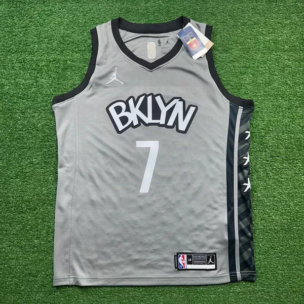  NBA Brooklyn Nets Durant #7 - 75 Anos - Cinza - 3... - FORTAL IMPORTADORA