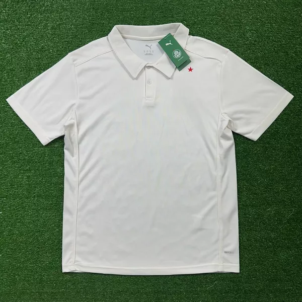 Camisa Polo Palmeiras Viagem 25/26 - Bege - Torced... - FORTAL IMPORTADORA