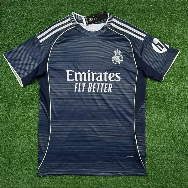  Camisa Real Madrid Away 25/26 - Azul - Torcedor M... - FORTAL IMPORTADORA