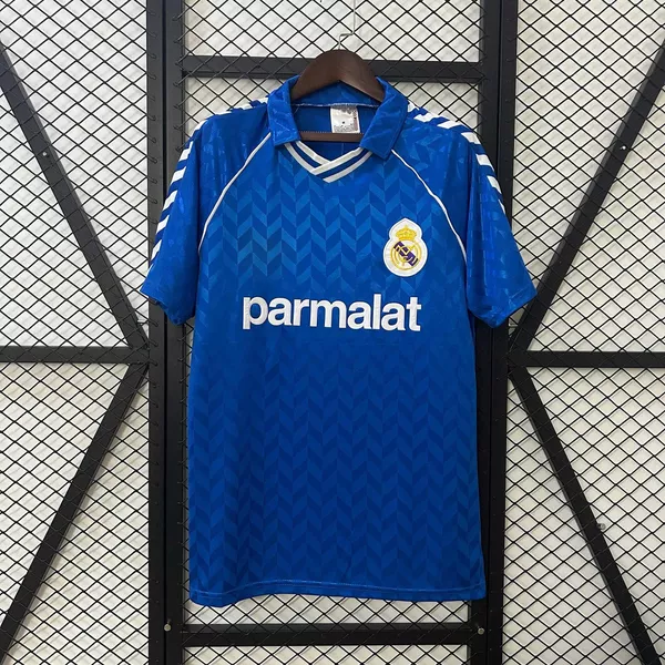 Camisa Retrô Real Madrid Home I 1988 - Azul - Masc...