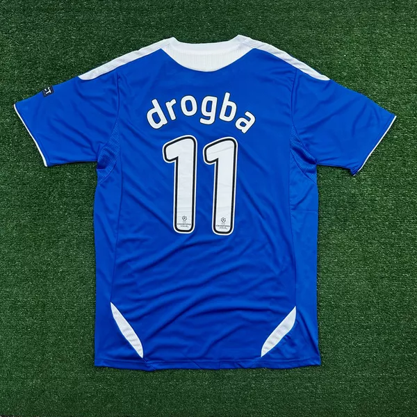 Camisa Retrô Chelsea Home I 11/12 - Drogba #11 - Azul - Torcedor