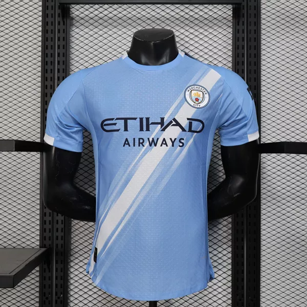 Camisa Manchester City Home I 25/26 - Azul - Jogad...