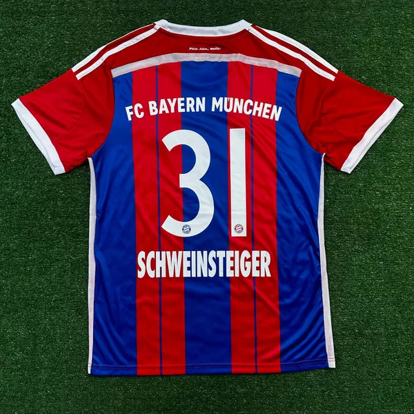  FC Bayern Schweinsteiger ユニフォーム Camisa Retrô Bayern de Munique Home I 14/15 - Schweinsteiger #31