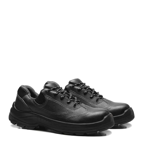 TENIS PRETO AMARRAR COURO FLOR BICO PLASTICO PU BI... - FUJIWARA