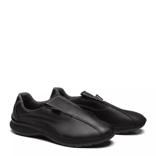 TENIS PRETO ELASTICO MICROFIBRA COURACA PU BIDENSIDADE | FUJIWARA