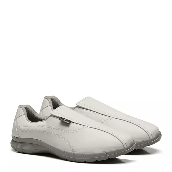 TENIS BRANCO ELASTICO MICROFIBRA COURACA PU BIDENSIDADE | FUJIWARA