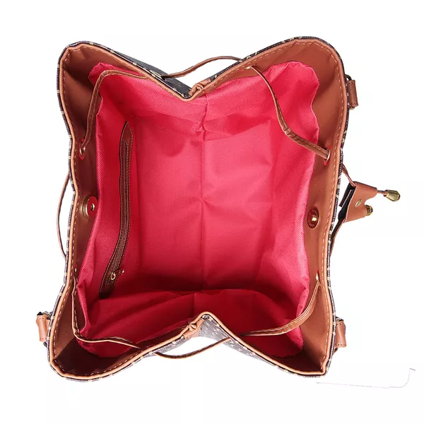 Bolsa Feminina Estilo Saco Grande De Ombro estampada Marrom - Gouveia Costa 