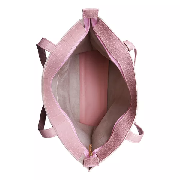 Bolsa Feminina Exclusive Estilo Sacola Grande De Ombro Croco Rosa - Gouveia Costa 