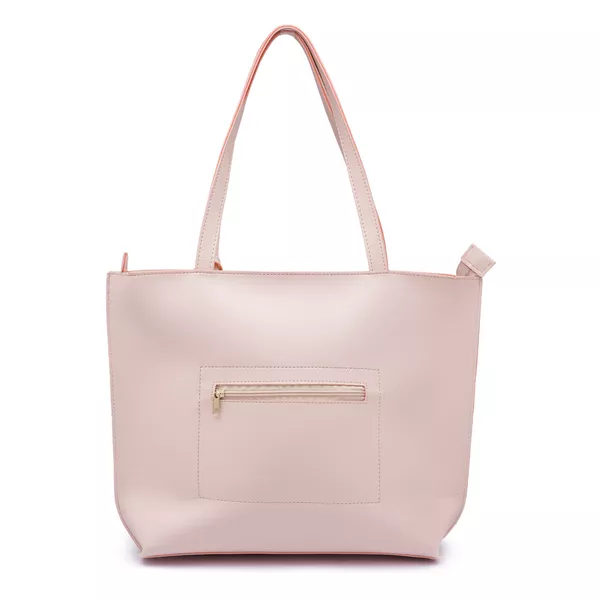 Bolsa Feminina Exclusive Estilo Sacola Grande De Ombro Lisa Bege - Gouveia Costa 