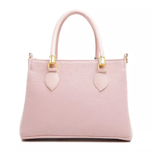 Bolsa Luxo Feminina Rosa Baú Alça de Mão e Transversal - Gouveia Costa 