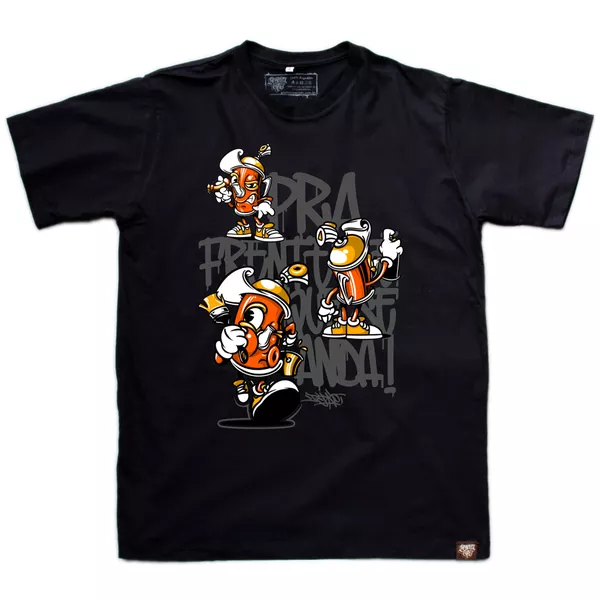 Camiseta BULINHO Graffiti com Café - Preta - Graffiti com Café