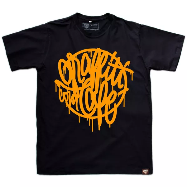 Camiseta TYPE Graffiti com Café - Preta - Graffiti com Café