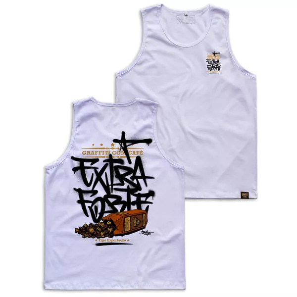 Regata Extra Forte - Branca - Graffiti com Café