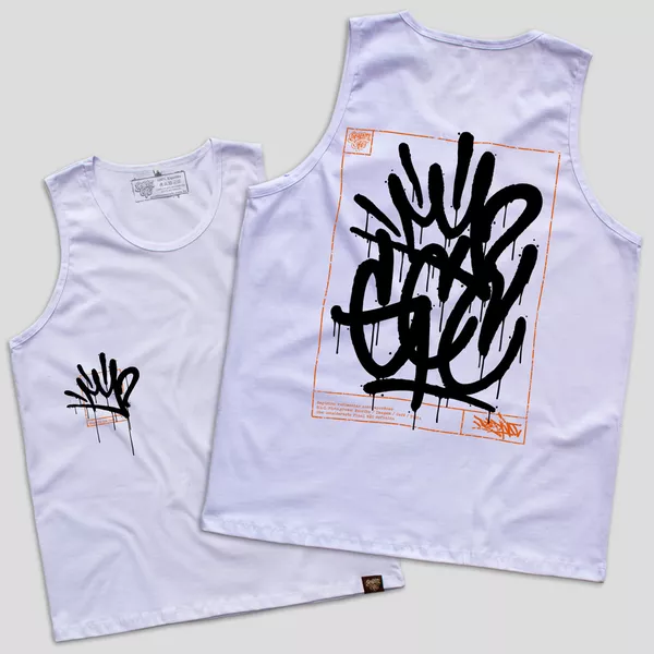 Regata PICTOTAG - Branca - Graffiti com Café