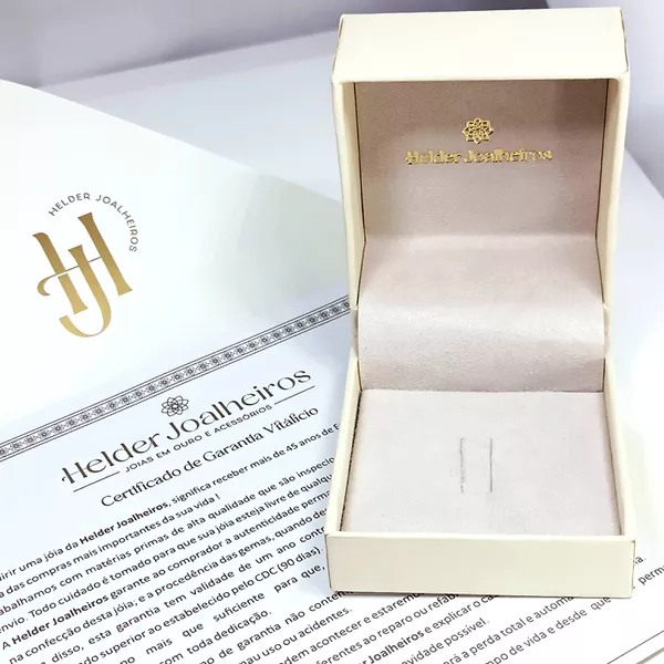 Anel de Noivado Solitário Zurique em Ouro 18k | Para um Pedido de