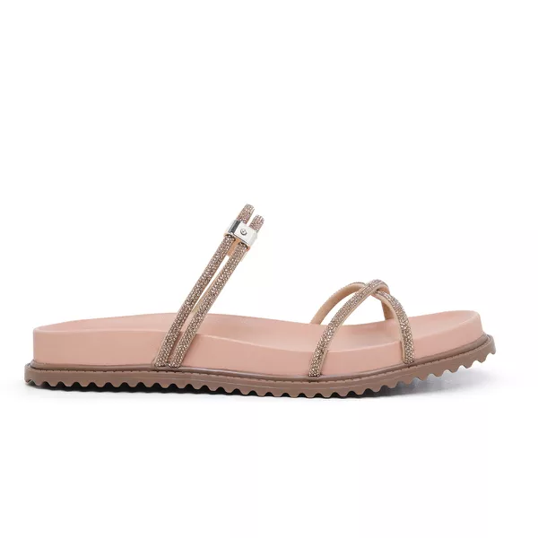 Sandália Feminina Papete Sol Rosa - Hella Shoes