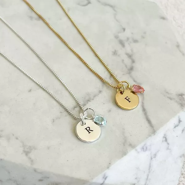 Kit 9 - 2 Colares Medalha P Personalizadas - 1 Banho Ouro 18k E 1 Banho Prata 925 