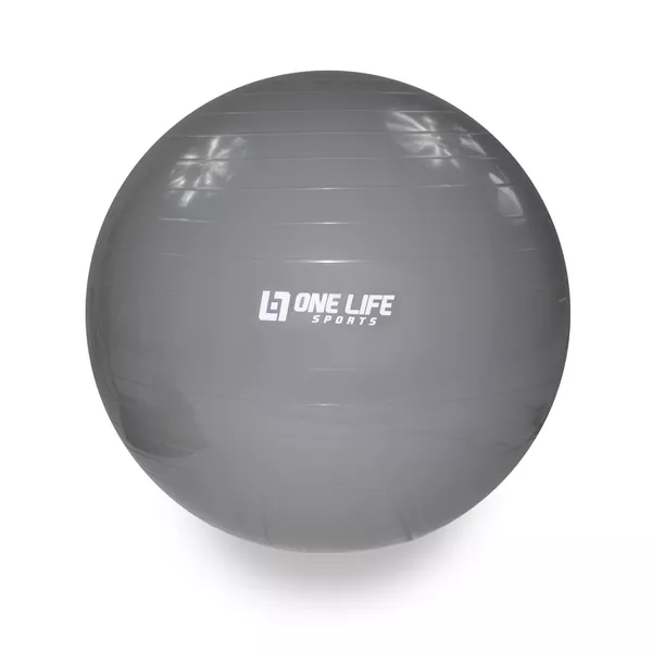 Bola Suiça Para Ginástica One Life 75 cm - Cinza | INFINITY LOJA