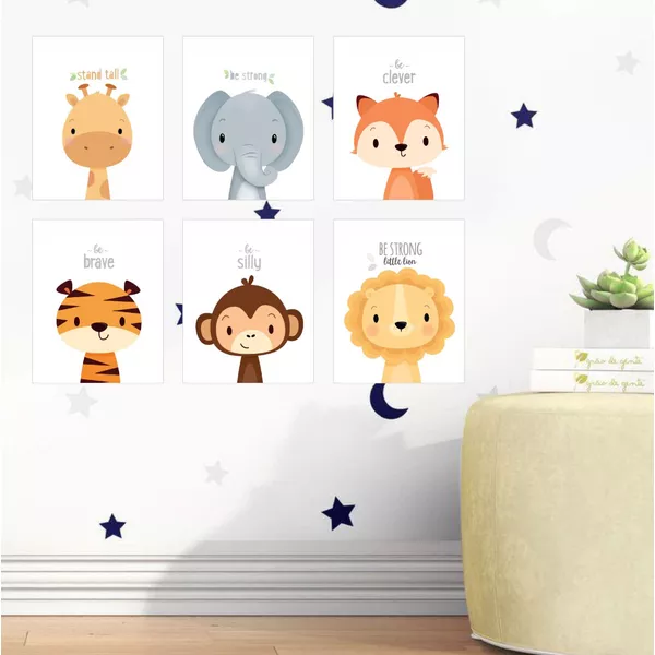 Kit infantil plaquinhas animais 