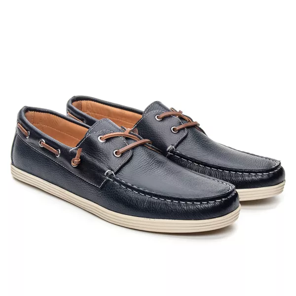 Mocassim Masculino Sider Azul Marinho 2580 - JACOMETTI