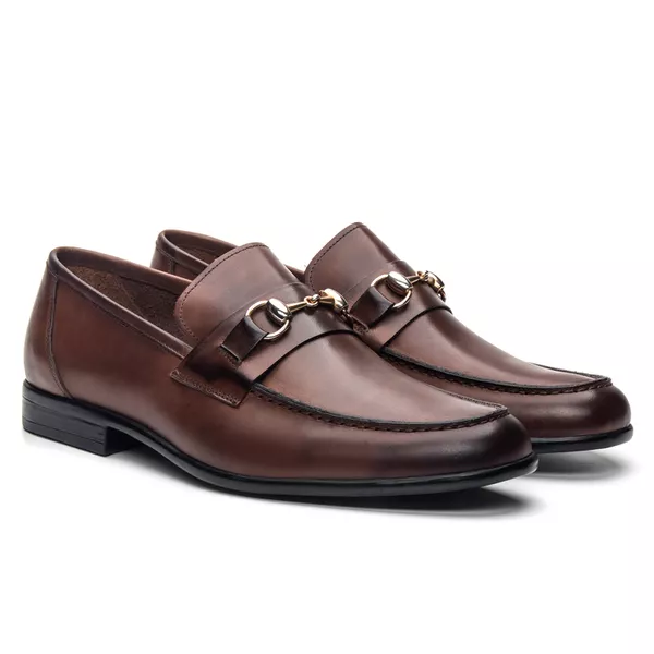 Mocassim Casual Ferrara Castanho - JACOMETTI
