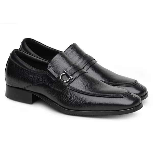 Sapato Scatamacchia Masculino de Couro Preto 7100 - JACOMETTI
