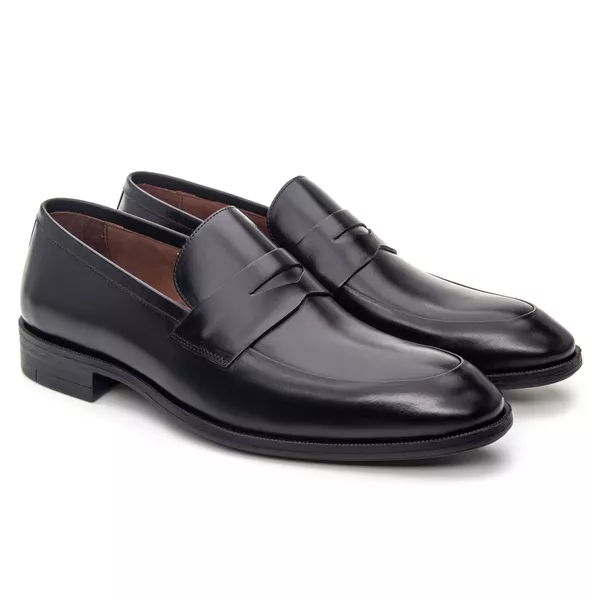 Mocassim Social Vêneto Preto - JACOMETTI