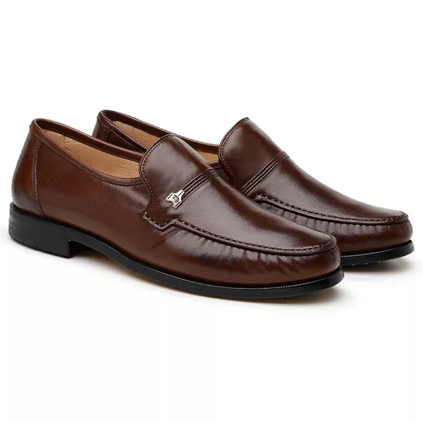 Tamanho Especial Clássico Mocassim Chocolate 001 - JACOMETTI