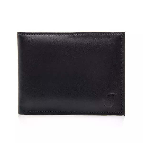 Carteira Masculina Porta Cartão de Couro 5015 Preta