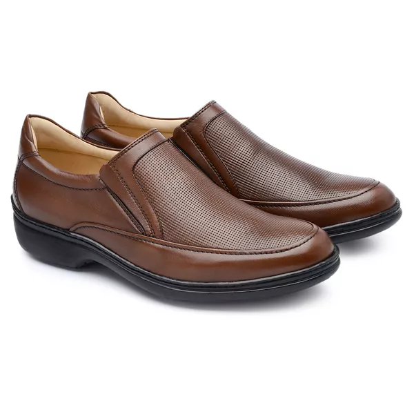 Sapato Casual Masculino Long Time Bronze SC04 - JACOMETTI