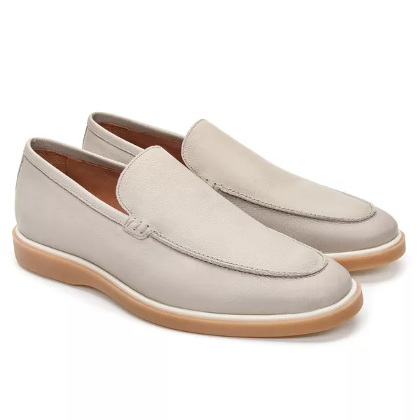 Mocassim de Couro Ice Solado de Borracha - JACOMETTI