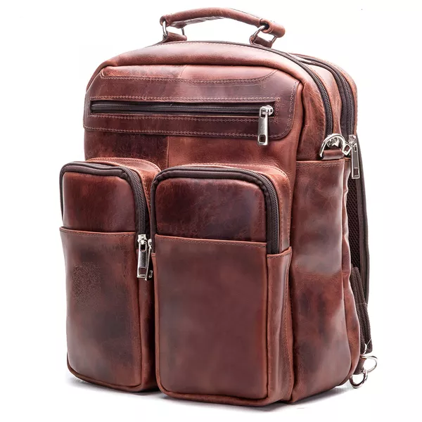 Pasta Mochila Executiva Design Em Couro Para Notebook | JFECOURO