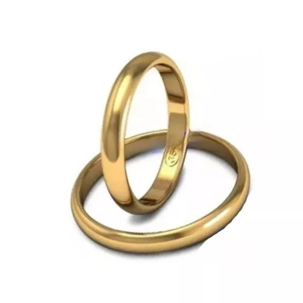 Alianças de Ouro Santos 3,4mm