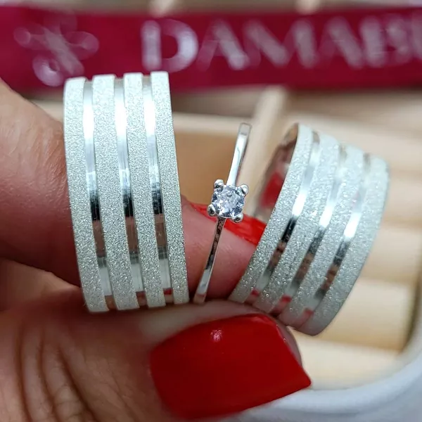 Alianças de Prata Ananindeua 10mm