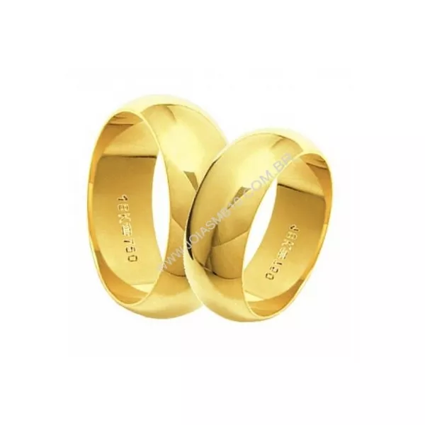 Alianças de Casamento Guaramirim 7,5mm
