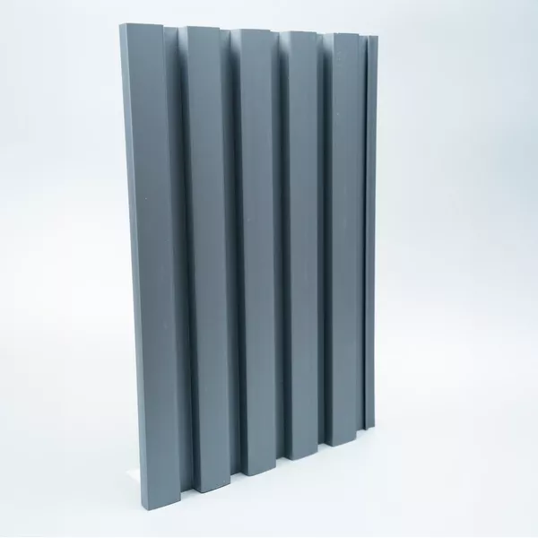 PAINEL RIPADO DECORATIVO EM PVC CINZA 2,85M - Joiplastic
